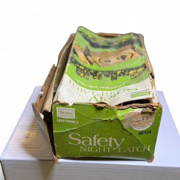 VTG Sears Craftsman Safety Night Latch Lock Still in Original Box - Picture 8 of 8